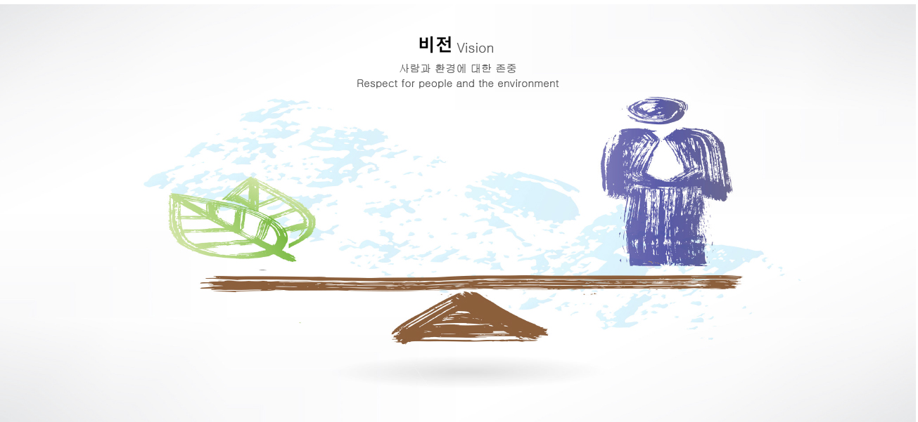 비전과 경영이념 Vison & Business Philosophy 안내 이미지